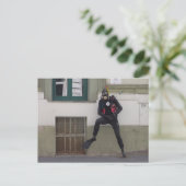 Dry Scuba Diver Postkarte (Stehend Vorderseite)