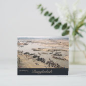 Dry Season Goyain River bei Jaflong Bangladesh Postkarte (Stehend Vorderseite)