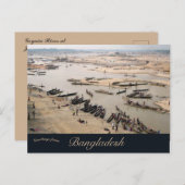 Dry Season Goyain River bei Jaflong Bangladesh Postkarte (Vorne/Hinten)