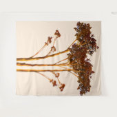 Dry Sedum Blume Foto Tapestry Wandteppich (Vorderseite (Horizontal))