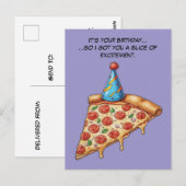 Dry Spaß Birthday Slice Postkarte (Vorne/Hinten)