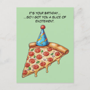 Dry Spaß Birthday Slice Postkarte