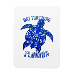 Dry Tortugas Florida Keys Vacation Tribal Turtle Magnet