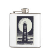 Dry Tortugas Florida Lighthouse Moon Flachmann (Vorderseite)