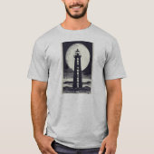 Dry Tortugas Florida Lighthouse Moon T-Shirt (Vorderseite)