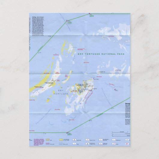 Dry Tortugas Karte (Vorderseite)