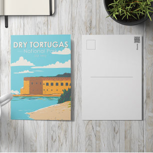 Dry Tortugas National Park Florida Fort Vintage-De Postkarte