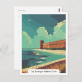 Dry Tortugas National Park, Florida, USA Postkarte (Vorne/Hinten)