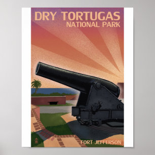 Dry Tortugas National Park Litho Kunstposter Poster