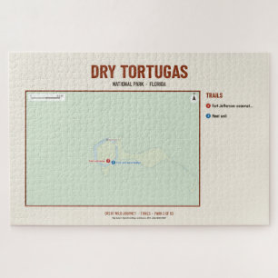 Dry Tortugas National Park Trail Kartenpuzzle Puzzle