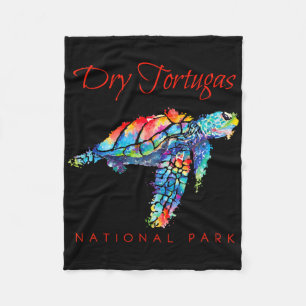 Dry Tortugas Nationalpark Aquarell Meeresschildkrö Fleecedecke