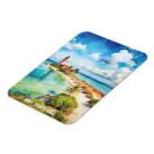 Dry Tortugas Nationalpark Aquarellbilder Magnet (Linke Seite)