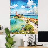 Dry Tortugas Nationalpark Aquarellbilder Poster (Heimbüro)