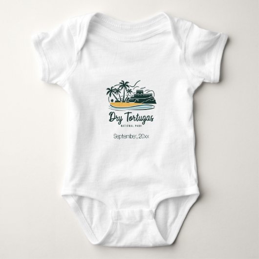 Dry Tortugas Nationalpark Custom Baby Strampler (Vorderseite)