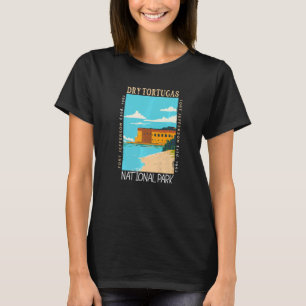Dry Tortugas Nationalpark Florida Distressive Vint T-Shirt