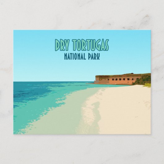 Dry Tortugas Nationalpark Florida Postkarte (Vorderseite)