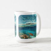Dry Tortugas Nationalpark Florida Turtle Kaffeetasse (VorderseiteRechts)