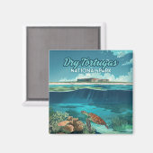 Dry Tortugas Nationalpark Florida Turtle Magnet (Vorderseite/Rückseite)