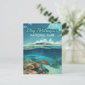 Dry Tortugas Nationalpark Florida Turtle Postkarte (Stehend Vorderseite)