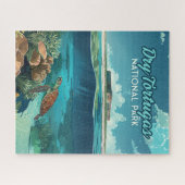 Dry Tortugas Nationalpark Florida Turtle Puzzle (Horizontal)