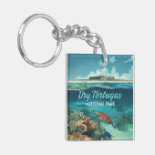 Dry Tortugas Nationalpark Florida Turtle Schlüsselanhänger (Vorderseite links)