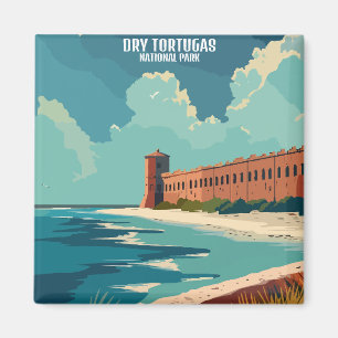 Dry Tortugas Nationalpark Florida Vintage Magnet