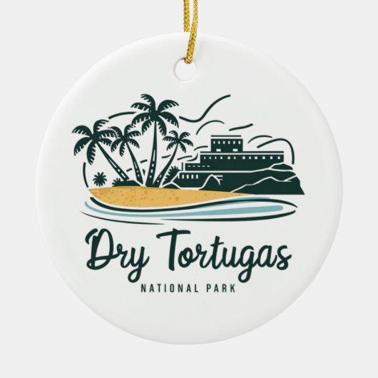 Dry Tortugas Nationalpark Keramik Ornament (Vorne)