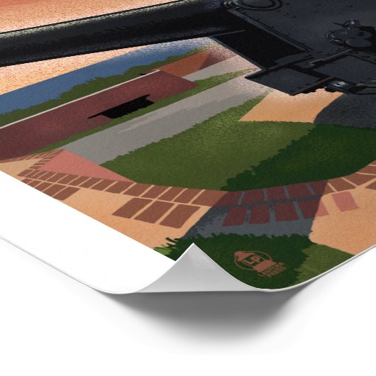 Dry Tortugas Nationalpark Litho Artwork Poster (Ecke)