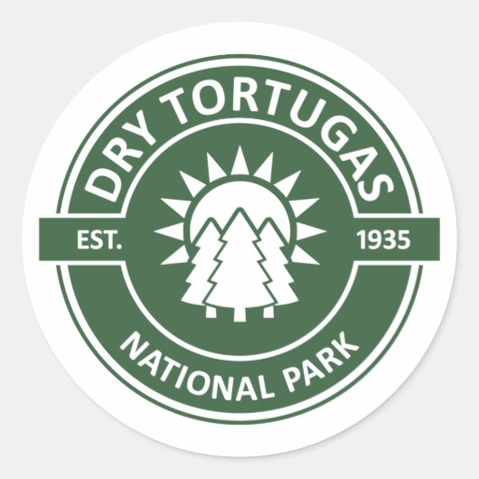 Dry Tortugas Nationalpark Runder Aufkleber (Vorderseite)
