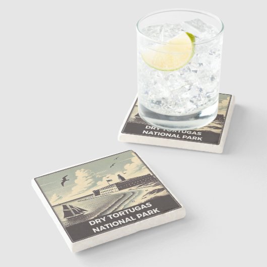 Dry Tortugas Nationalpark Steinuntersetzer (Seitenansicht)