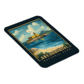 Dry Tortugas Nationalpark - Vintag Magnet (Rechte Seite)