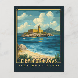 Dry Tortugas Nationalpark - Vintag Postkarte