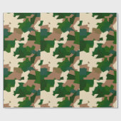 Dry Tundra Camouflage Geschenkpapier (Flach)