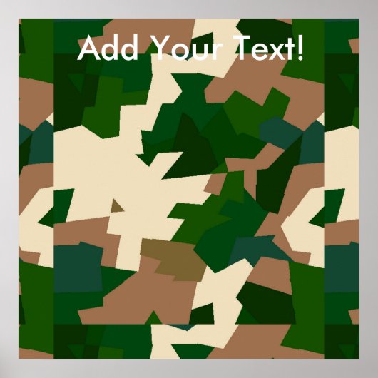 Dry Tundra Camouflage Poster (Vorne)