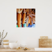 Dry Whole Ear Corn with Husks Poster (Küche)