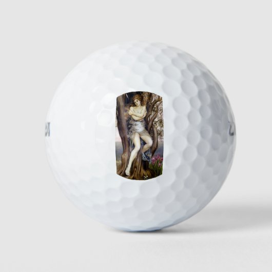 Dryad (Beautiful Tree Nymph) (Griechischer Mythos) Golfball (Vorderseite)
