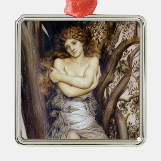 Dryad (Beautiful Tree Nymph) (Griechischer Mythos) Ornament Aus Metall (Vorne)