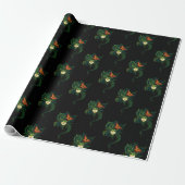 Dryad Green Blätter Butterfly Geschenkpapier (Ungerollt)