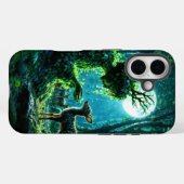 Dryad queen of the enchanted forest at night art Case-Mate iPhone hülle (Rückseite (Horizontal))