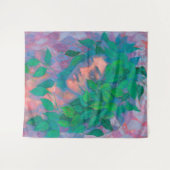 Dryad Tree Spirit Green Blätter Surreal Fantasy Ar Wandteppich (Vorderseite (Horizontal))