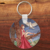 Dryad und der Nachtschwärmer-Schlüsselanhänger Schlüsselanhänger (Vorderseite)