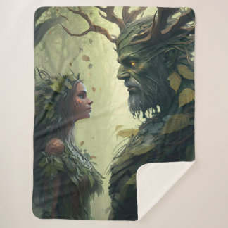 Dryad und ein Demigod Sherpa Blanket Sherpadecke