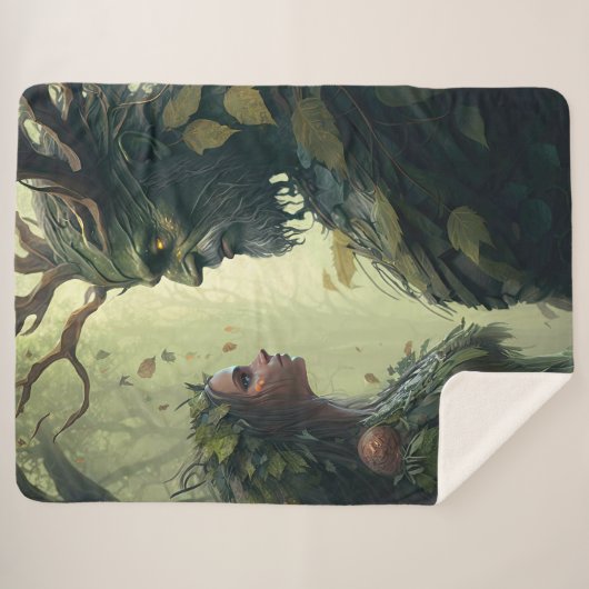Dryad und ein Demigod Sherpa Blanket Sherpadecke (Vorderseite (Horizontal))