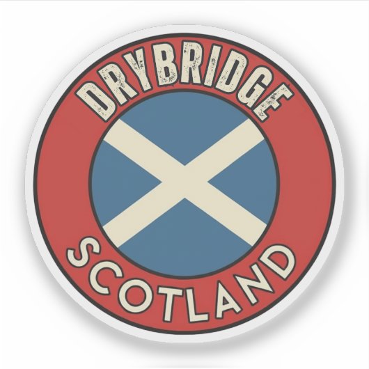 Drybridge, Schottland Aufkleber (Vorderseite)