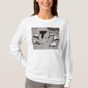 Dryden Forschungs-Flugzeug-Flotte 1997 auf Rampe T-Shirt
