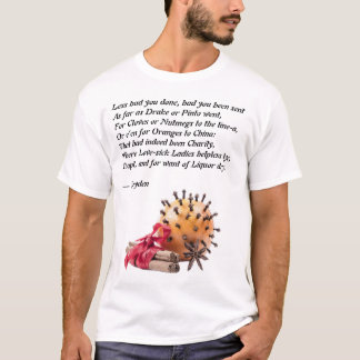 Dryden Nelken und Orangen Gedicht T-Shirt