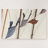 Drying clothes, village puzzle (Horizontal)