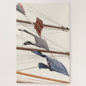 Drying clothes, village puzzle (Vertikal)