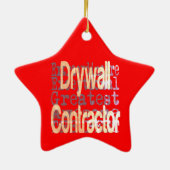 Drywall Contractor Extraordinaire Keramik Ornament (Hinten)