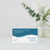 Drywall Contractor Modern Business Cards Design Visitenkarte (Stehend Vorderseite)